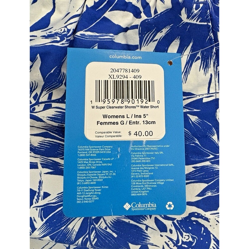 Columbia PFG Performance Shorts Womens XL 5" Inseam Fishing Boarding Boating New - Picture 8 of 13